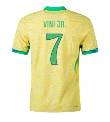 Brasilien Vinicius Junior #7 Hemmatröja Copa America 2024 Kortärmad